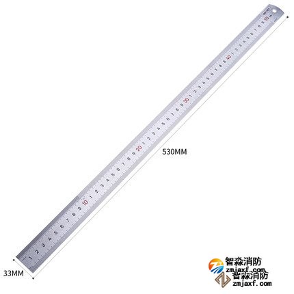 上海钢直尺量程50cm；精度：1mm　